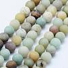Natural Flower Amazonite Beads Strands G-F518-24-10mm-1