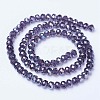 Electroplate Glass Beads Strands EGLA-A044-T8mm-B15-2