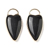 Natural Obsidian Pendants G-I393-01G-02-1