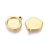 304 Stainless Steel Pendant Cabochon Settings STAS-T067-70B-G-2
