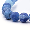 Natural Weathered Agate Beads Strands G-S259-05C-8mm-3