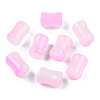 Transparent Spray Painted Glass Beads GLAA-N035-035-C09-2