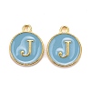 Golden Plated Alloy Enamel Charms LS-ENAM-S118-04J-1