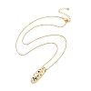 Brass Micro Pave Cubic Zirconia Letter Pendant Necklaces KK-Z069-01G-I-2