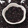 Spray Painted Glass Seed Beads SEED-F005-08A-02-2