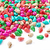 300Pcs 6 Colors Spray Painted Natural Spiral Shell Beads Strands BSHE-TA0001-14-2
