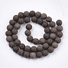 Natural Lava Rock Beads Strands X-G-S247-8mm-06-2