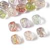 16Pcs 7 Colors Handmade Foil Lampwork Beads FOIL-FS0001-03-2