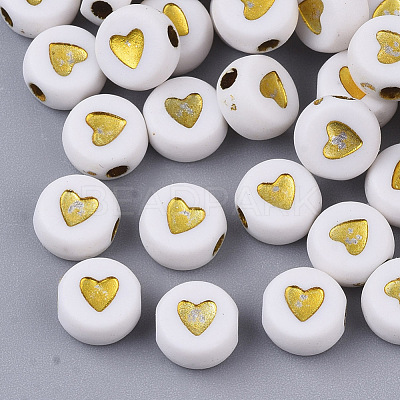 Plating Acrylic Beads X-PACR-R242-01-1