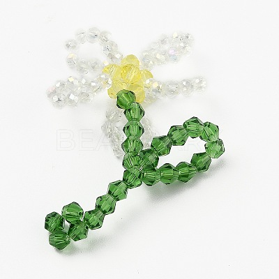 Handmade Glass Beaded Woven Pendants LS-GLAA-I046-10A-1