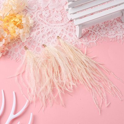 Ostrich Feather Tassel Big Pendant Decorations FIND-S302-08F-1