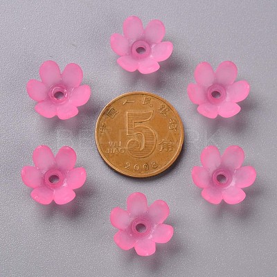 Frosted Acrylic Bead Caps MACR-S371-07A-704-1