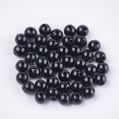 Opaque Plastic Beads X-KY-T005-6mm-616-1