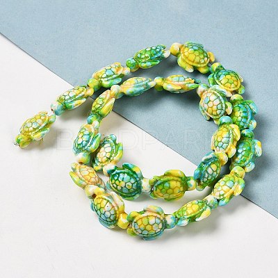 Synthetic Turquoise Dyed Beads Strands LS-G-P507-05A-1
