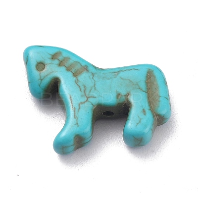 Synthetic Turquoise Gemstone Pendants X-G-B015-02-1