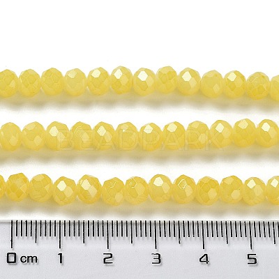 Baking Paint Imitation Jade Glass Bead Strands DGLA-A034-J8MM-A24-1