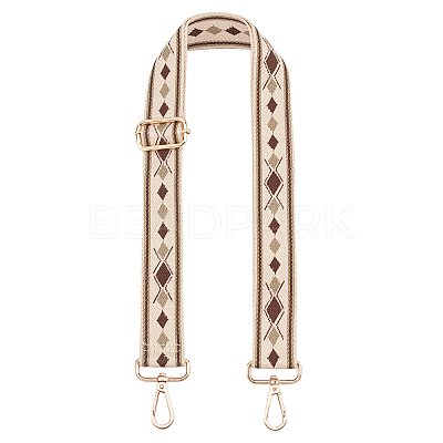Rhombus Pattern Adjustable Cotton Bag Strap FIND-WH0092-46-1
