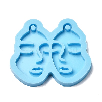 Abstract Face Silicone Molds DIY-F056-01A-01A-1