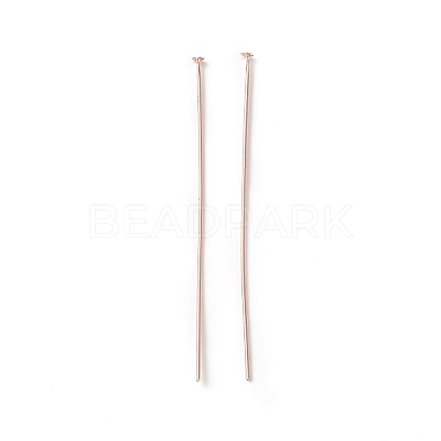 Brass Flat Head Pins KK-WH0058-03D-RG-1