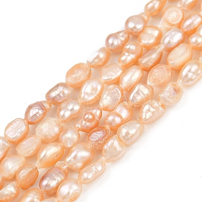 Natural Cultured Freshwater Pearl Beads Strands PEAR-P064-20H-02B-1