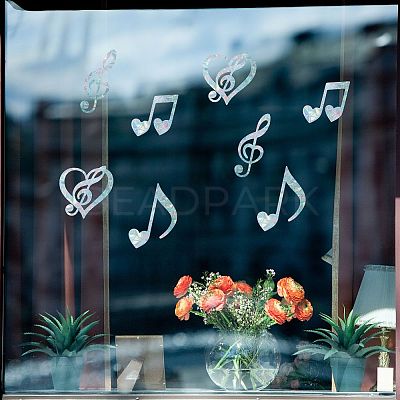 Waterproof PVC Colored Laser Stained Window Film Adhesive Stickers DIY-WH0256-048-1