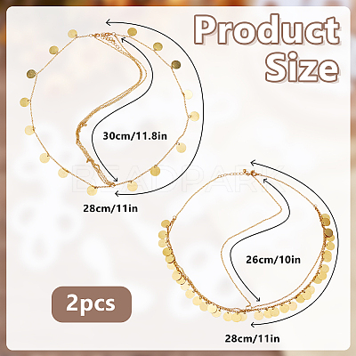 2Pcs Brass Head Chain OHAR-DR00002-1