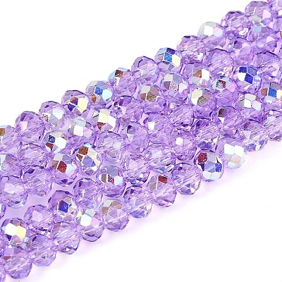 Transparent Glass Beads Strands X-EGLA-N016-3mm-03-1