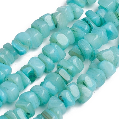 Shell Beads Strands BSHE-G026-02-1