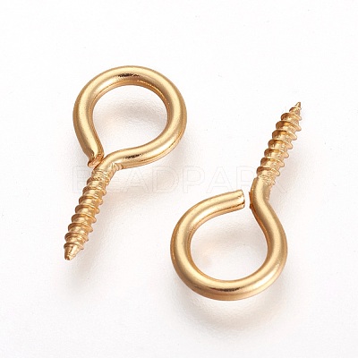 304 Stainless Steel Screw Eye Pin Peg Bails X-STAS-F194-01G-1