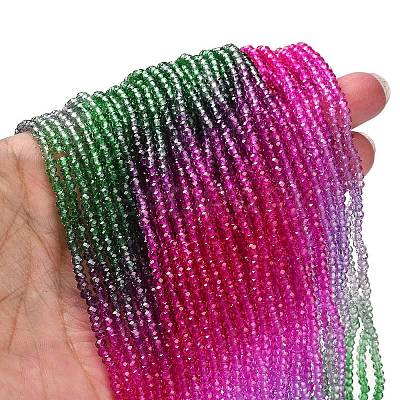 Transparent Painted Glass Beads Strands LS-DGLA-A034-T2mm-A06-1