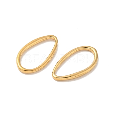 304 Stainless Steel Teardrop Linking Rings STAS-L300-010C-G-1