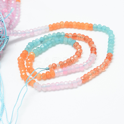 Natural White Jade Bead Strands X-G-R343-2x4-34-1