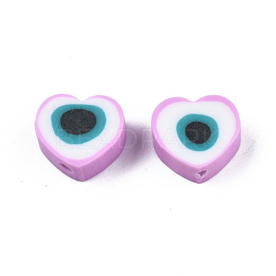 Handmade Polymer Clay Beads X-CLAY-T019-08E-1