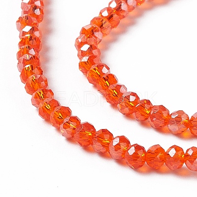 Electroplate Glass Beads Strands LS-EGLA-R048-2mm-21-1
