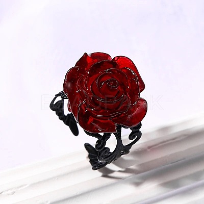 Iron and Resin Cuff Open Rings FS-WGB0C08-01-1