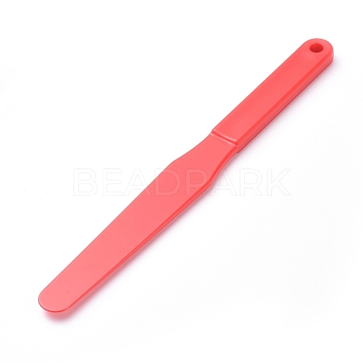 Plastic Oil Painting Scraper Knife AJEW-WH0104-38C-1