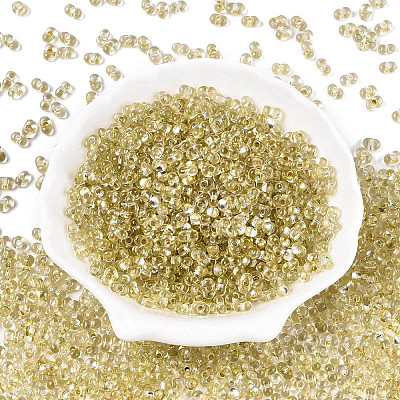 Baking Paint Transparent Glass Seed Beads SEED-N006-05B-1