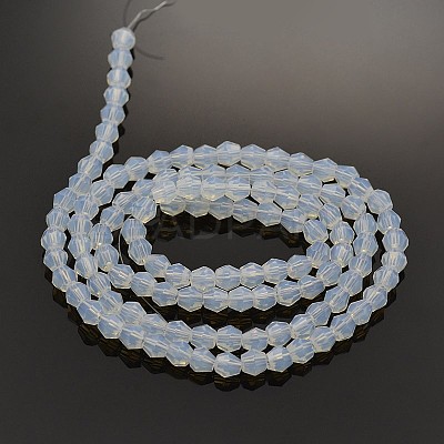 Faceted Bicone Opal Beads Strands LS-EGLA-P017-01-1