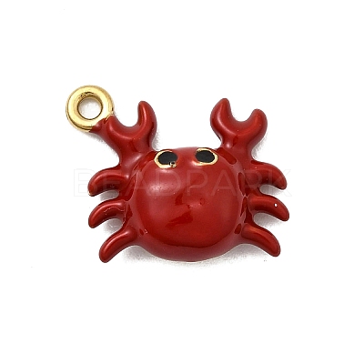 304 Stainless Steel Enamel Pendants STAS-I355-11G-07-1