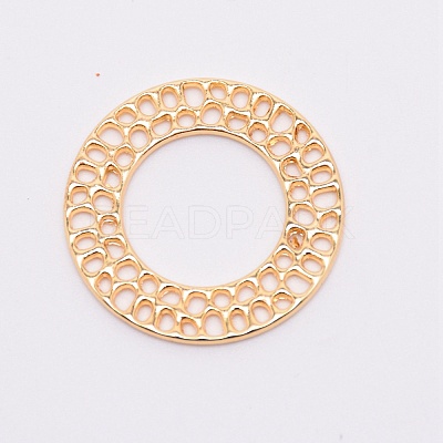 Zinc Alloy Filigree Joiners Links PALLOY-WH0076-41LG-RS-1