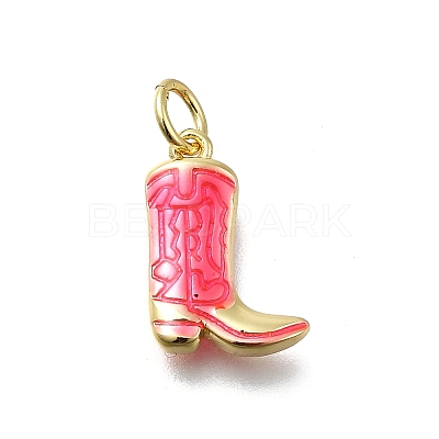 Brass Enamel Pendants KK-K400-50G-03A-1