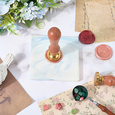 Marble Pattern Porcelain Wax Seal Mats AJEW-WH20007-82A-01-1