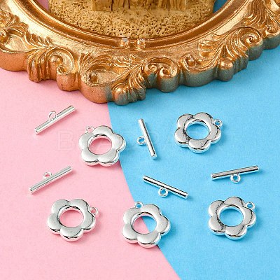 Alloy Toggle Clasps FIND-YW0002-23MS-1
