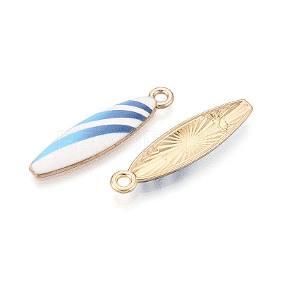 Alloy Enamel Pendants ENAM-T022-40KCG-01-1