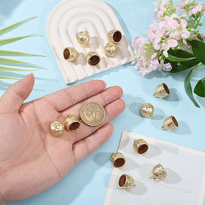 16Pcs Tibetan Style Alloy Cord Ends TIBEP-CA0010-24MG-1