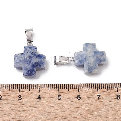 Natural  & Synthetic Mixed Gemstone Pendants G-K359-02P-M-1