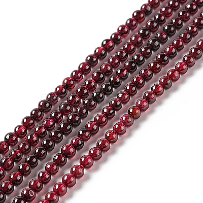 Natural Garnet Beads Strands G-F717-14-1
