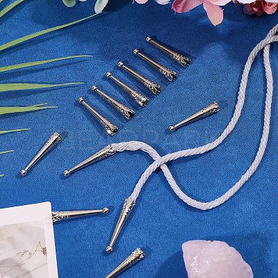 12Pcs Zinc Alloy Cord End FIND-CA0011-78P-1