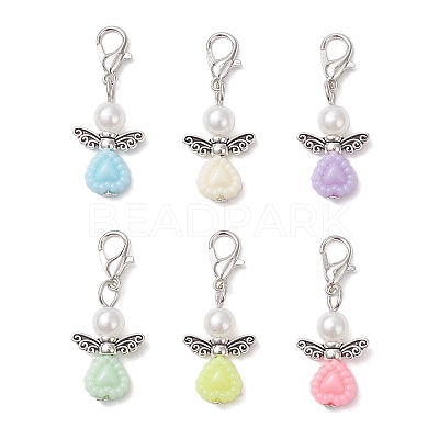 Angel Acrylic Pendant Decorations HJEW-JM04015-01-1