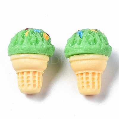 Spray Painted Resin Cabochons LS-CRES-Q215-022E-1